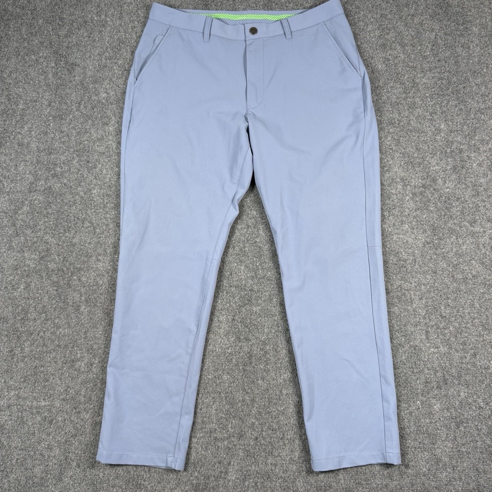 Bonobos Golf Pants Mens 35x30 Athletic Fit Light Blue Stretch Performance Chino